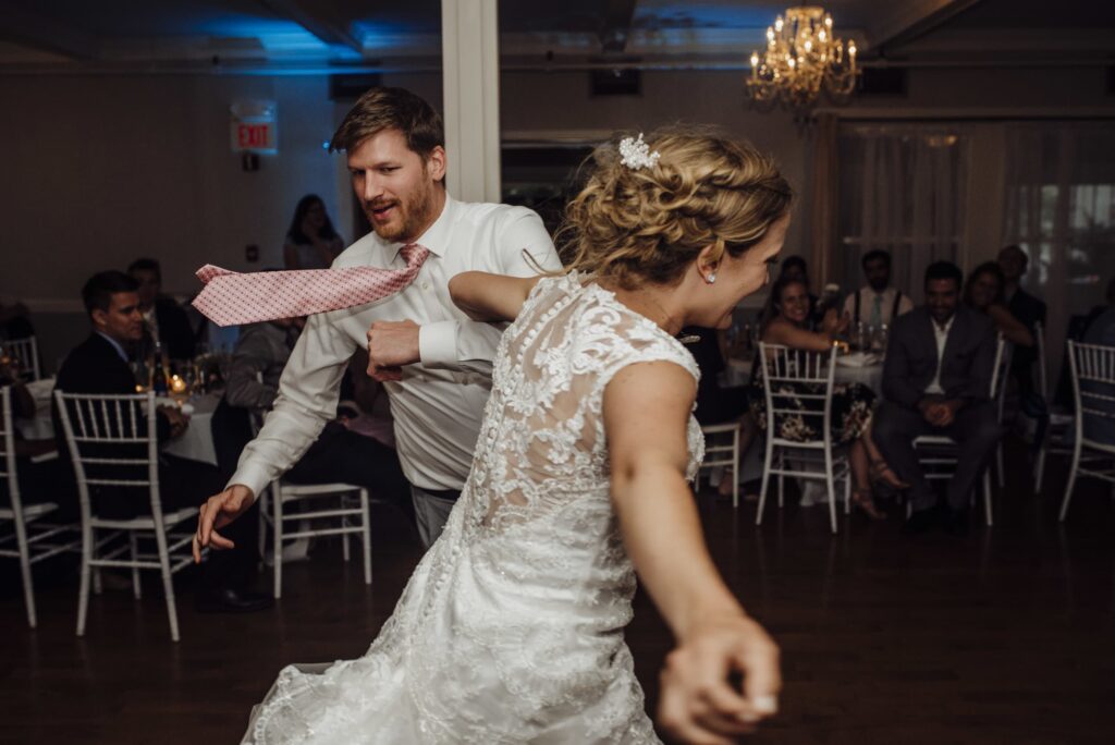 People dancing at Nonantum Resort Wedding