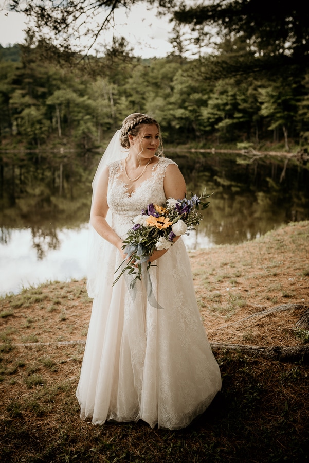Maine Wedding Photography Venue Lakeside Cabins Caratunk River Woods Bride Groom Inspiration Cheapest