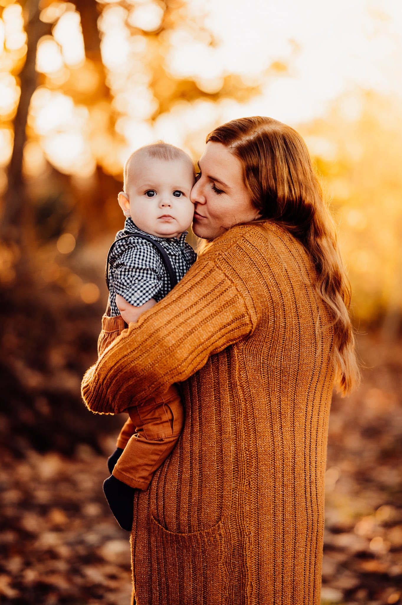 Mother and baby bar harbor photography