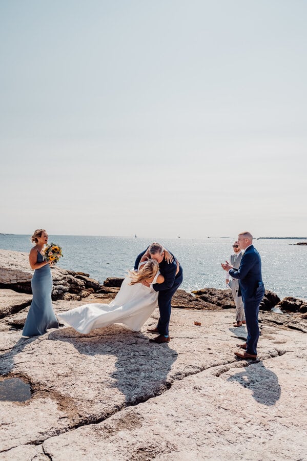 Maine wedding photography Boothbay harbor mine oyster