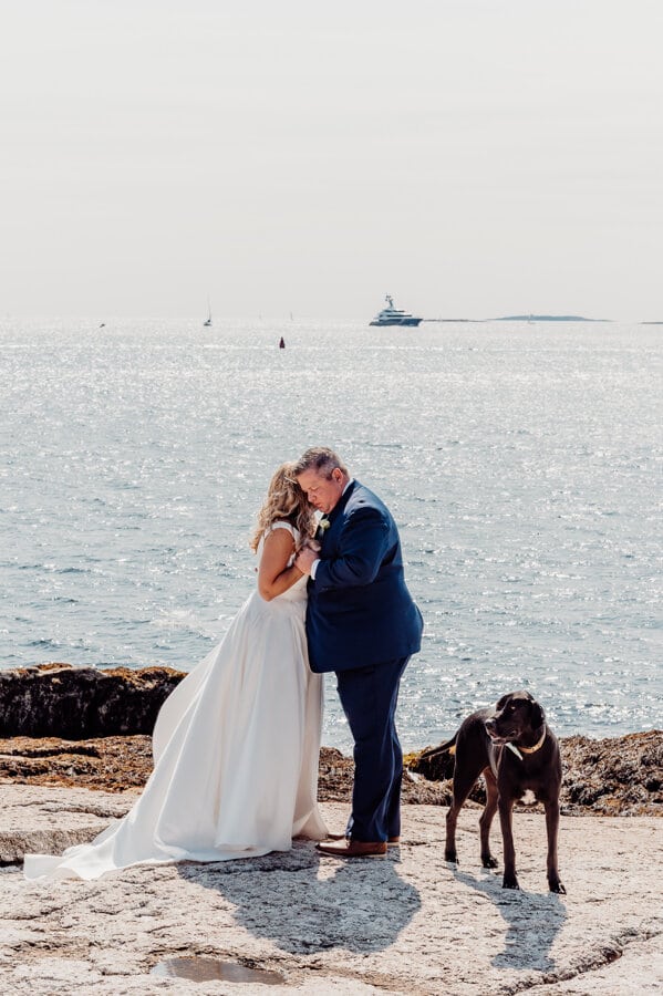 Maine wedding photography Boothbay harbor mine oyster