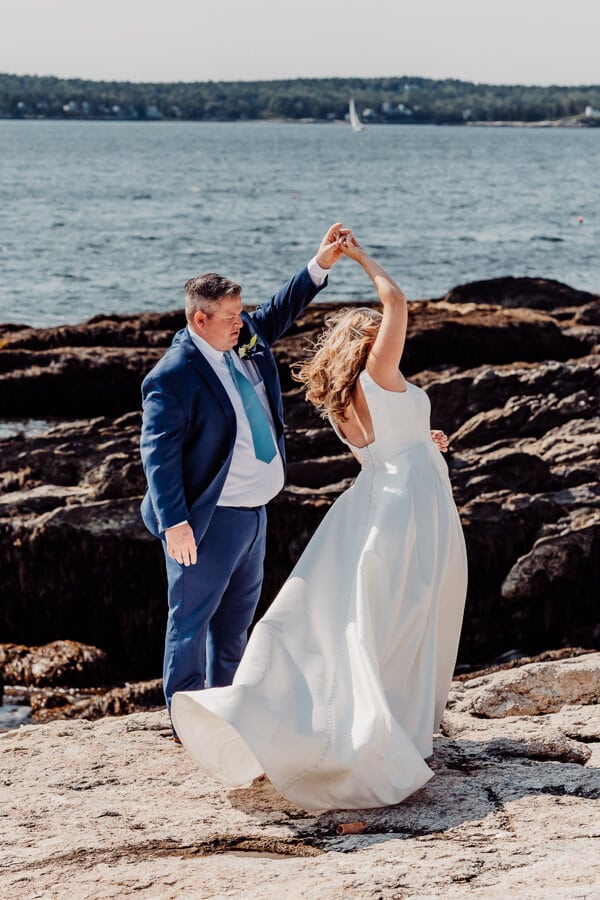 Maine wedding photography Boothbay harbor mine oyster