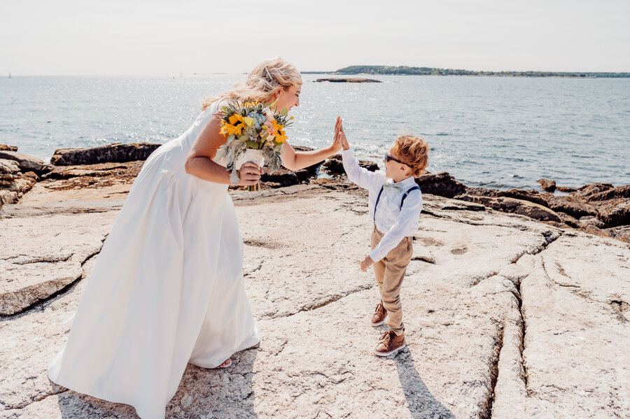 Maine wedding photography Boothbay harbor mine oyster