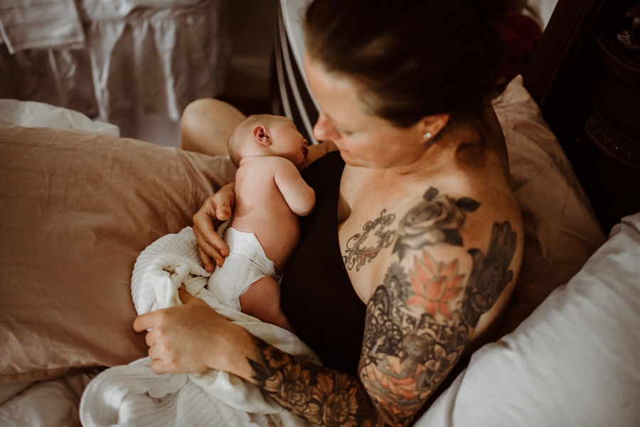 Birth Baby Storytelling Photography Mayo Regional Hospital Fresh 48 Newborn Baby flower bath siblings Maine