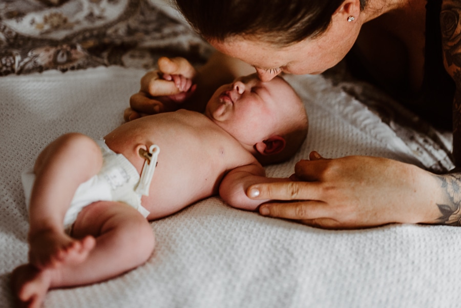 Birth Baby Storytelling Photography Mayo Regional Hospital Fresh 48 Newborn Baby flower bath siblings Maine
