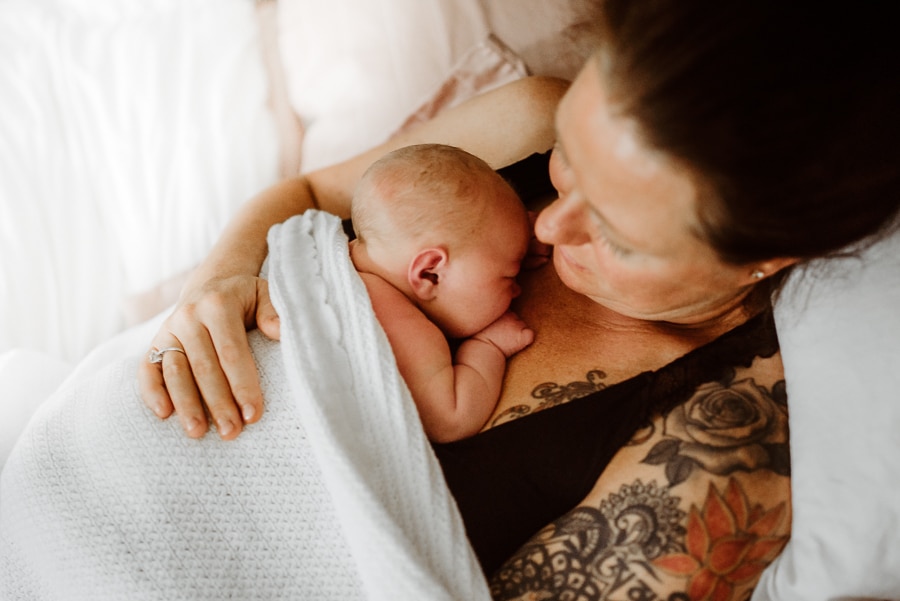 Birth Baby Storytelling Photography Mayo Regional Hospital Fresh 48 Newborn flower bath siblings Maine