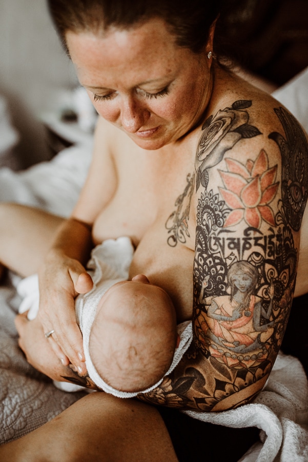Birth Baby Storytelling Photography Mayo Regional Hospital Fresh 48 Newborn flower bath siblings Maine