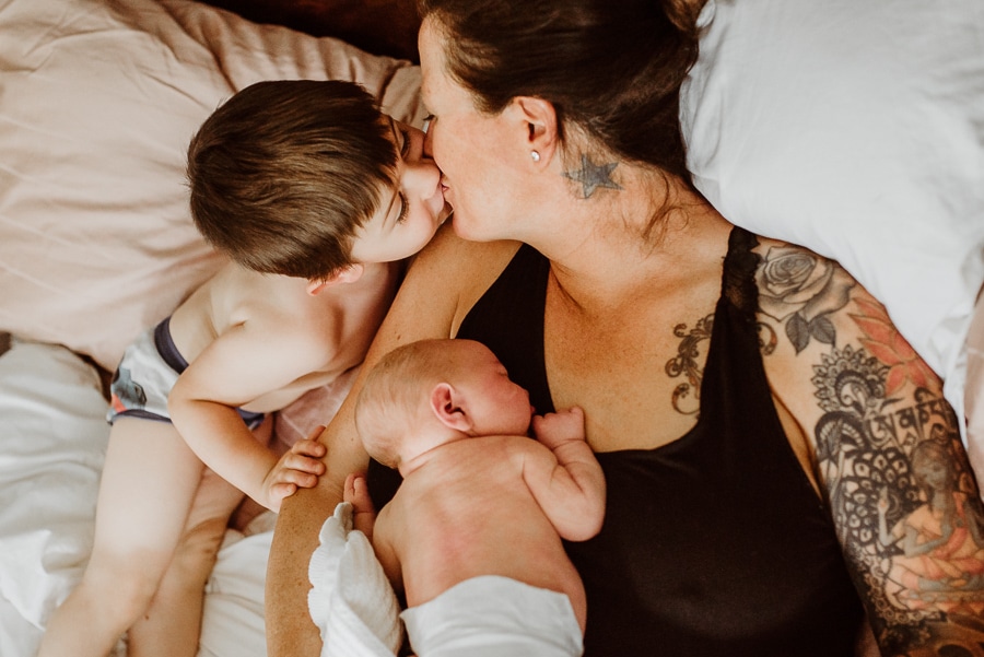 Birth Baby Storytelling Photography Mayo Regional Hospital Fresh 48 Newborn flower bath siblings Maine