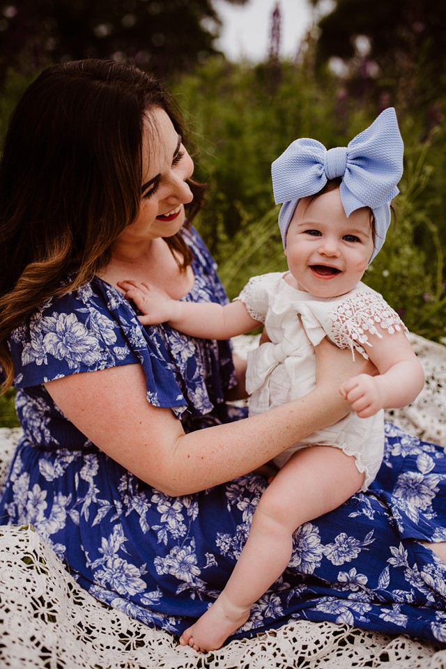Lupine Photography Corinna Maine Mommy & Me Baby Dress Bow