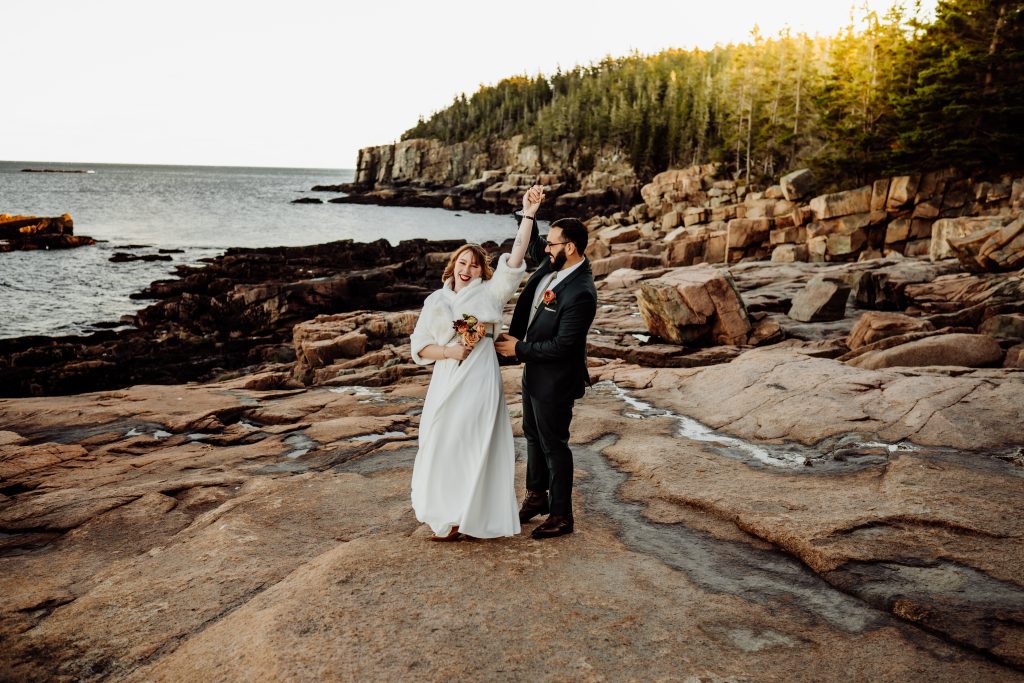 Eloping in Acadia National Park