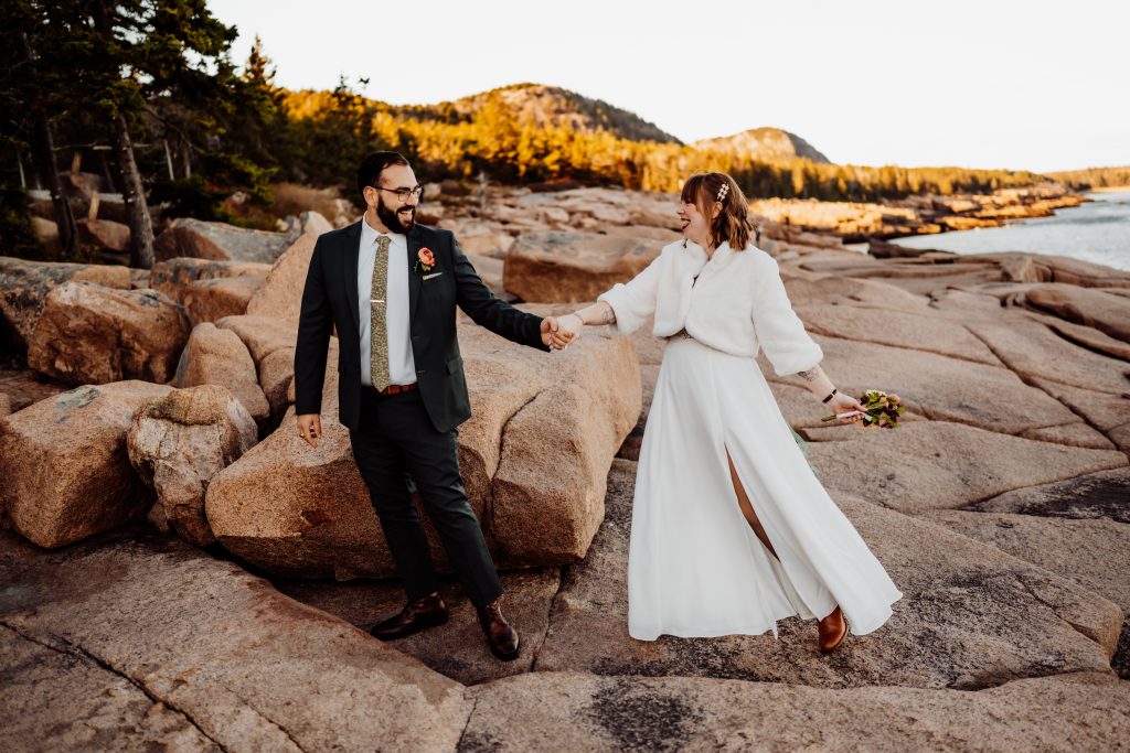 Eloping in Acadia National Park